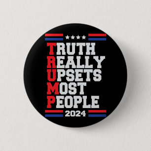 Badge Rond 5 Cm Trump 2024