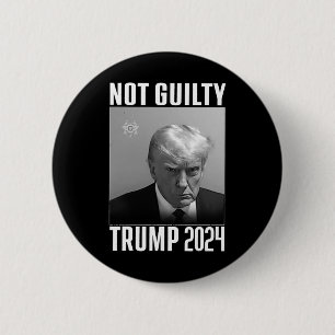 Badge Rond 5 Cm Trump 2024 n'est plus coupable, votez 2024 contre