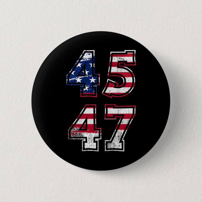 Badge Rond 5 Cm Trump 2024 pour le président (Devant)