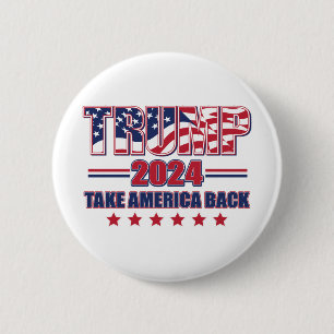 Badge Rond 5 Cm Trump-2024-Take-America-Back