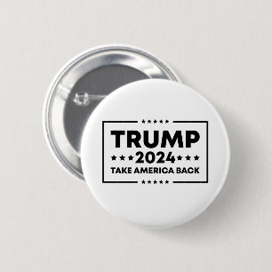 Badge Rond 5 Cm Trump 2024 Trump Reprenez l'Amérique
