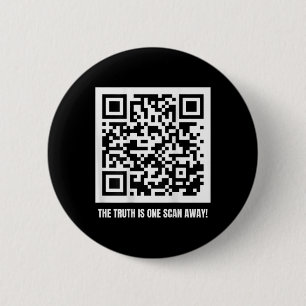 Badge Rond 5 Cm Trump est votre président - Qr Trump Code