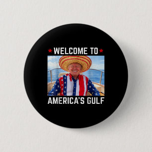 Badge Rond 5 Cm Trump Fantaisie Golfe Des États-Unis Amérique Trum