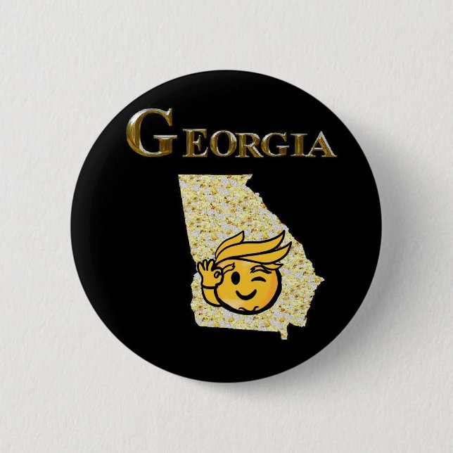 BADGE ROND 5 CM TRUMP GEORGIE (Devant)
