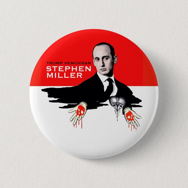 Badge Rond 5 Cm Trump Henchman Stephen Miller (Devant)