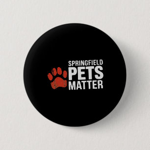 Badge Rond 5 Cm Trump Ils Mangent Les Chiens Chats Springfield Pe