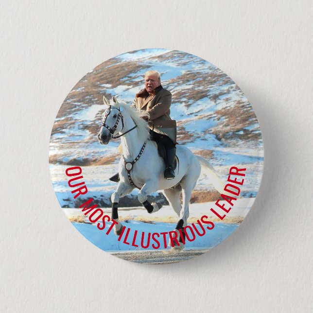Badge Rond 5 Cm Trump Jong-un (Devant)