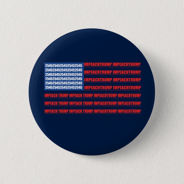 Badge Rond 5 Cm Trump, le drapeau de 2545 s'imprègne (Devant)