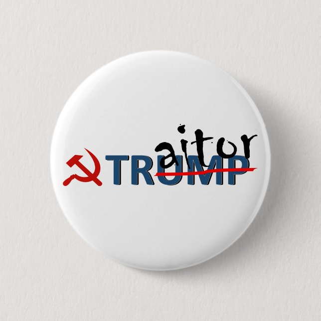 Badge Rond 5 Cm Trump le Pin de traître (Devant)