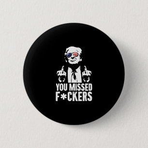 Badge Rond 5 Cm Trump Luttez Luttez Luttez