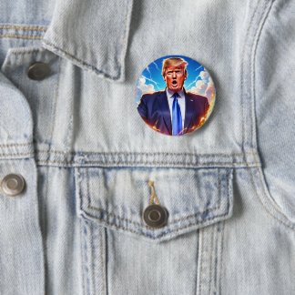Badge Rond 5 Cm Trump MAGA 2024 Reprendre l'Amérique