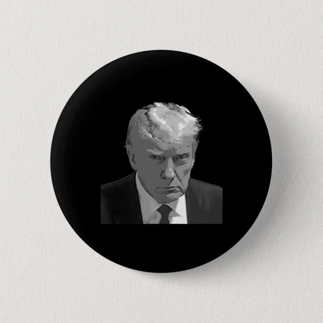Badge Rond 5 Cm Trump Mug Shot (Devant)