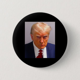 Badge Rond 5 Cm Trump Mug Shot 1