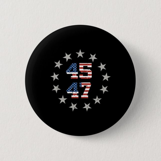 Badge Rond 5 Cm Trump Noël (Devant)