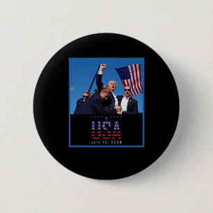 Badge Rond 5 Cm Trump Pennsylvania Rally Shooting 2024
