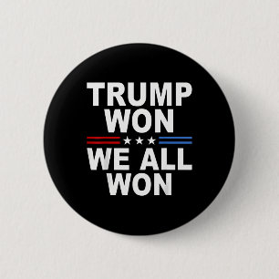 Badge Rond 5 Cm Trump remporte le drapeau américain 2024