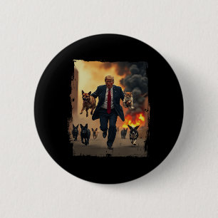Badge Rond 5 Cm Trump sauve les chiens