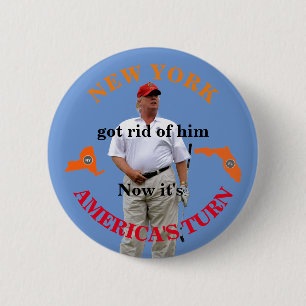 Badge Rond 5 Cm Trump se déplace en Floride