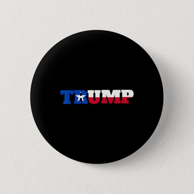 Badge Rond 5 Cm Trump Texans pour Trump (Devant)