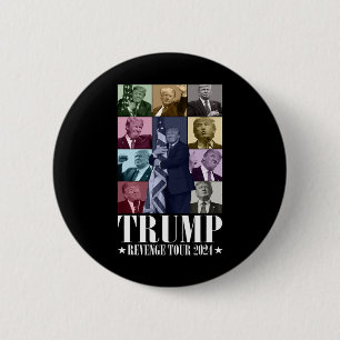 Badge Rond 5 Cm Trump The Revenge Tour 2024 drôle