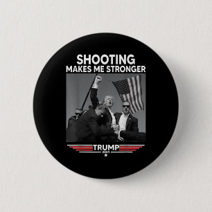 Badge Rond 5 Cm Trump Tir Me Rend Plus Forte Tir
