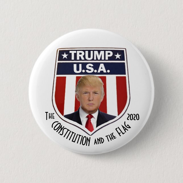 BADGE ROND 5 CM TRUMP U.S.A. (Devant)