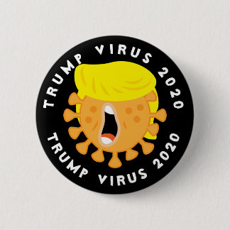Badge Rond 5 Cm Trump Virus 2020
