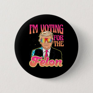 Badge Rond 5 Cm Trump Votez 4 Trump 2024 Dons