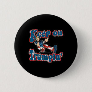 Badge Rond 5 Cm Trumpin Trump pour le président 2024