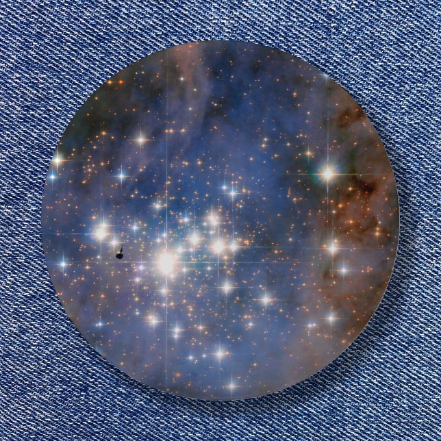 Badge Rond 5 Cm Trumpler 14 Photo spatiale (Space Photo Blue Image)
