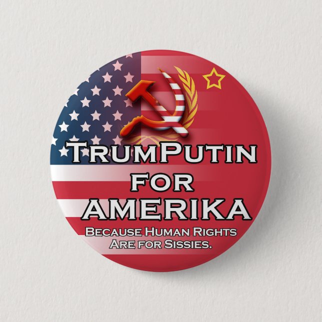 Badge Rond 5 Cm TrumPutin '16 (Devant)