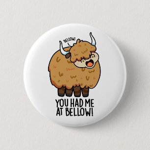 Badge Rond 5 Cm Tu M'As Eu À Bellow Funny Yak Pun