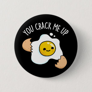 Badge Rond 5 Cm Tu Me Frappes Un Jeu D'Oeufs Drôle