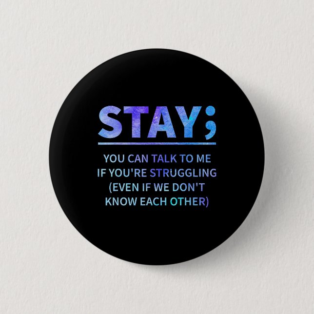 Badge Rond 5 Cm Tu peux me parler si tu te bats (Devant)