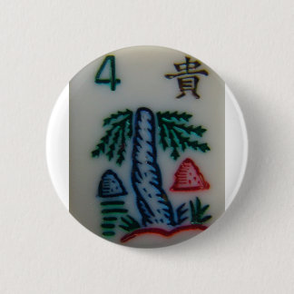 Badge Rond 5 Cm Tuile de fleur
