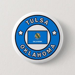 Badge Rond 5 Cm Tulsa Oklahoma