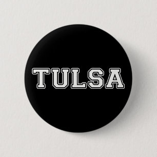 Badge Rond 5 Cm Tulsa Oklahoma