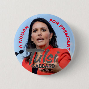 Badge Rond 5 Cm Tulsi Gabbard 2020