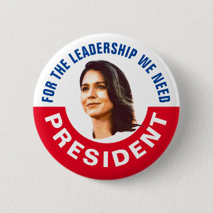 Badge Rond 5 Cm Tulsi Gabbard pour le président