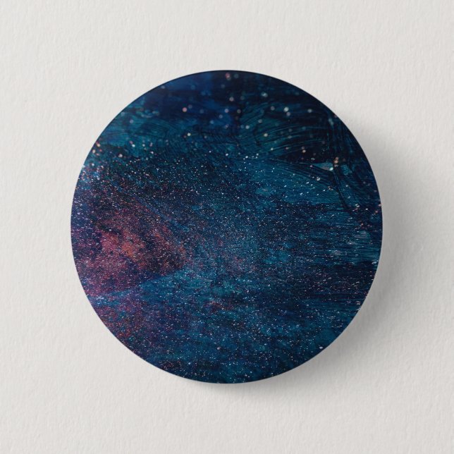 Badge Rond 5 Cm Turqouise Galaxy Paint Sparkings (Devant)