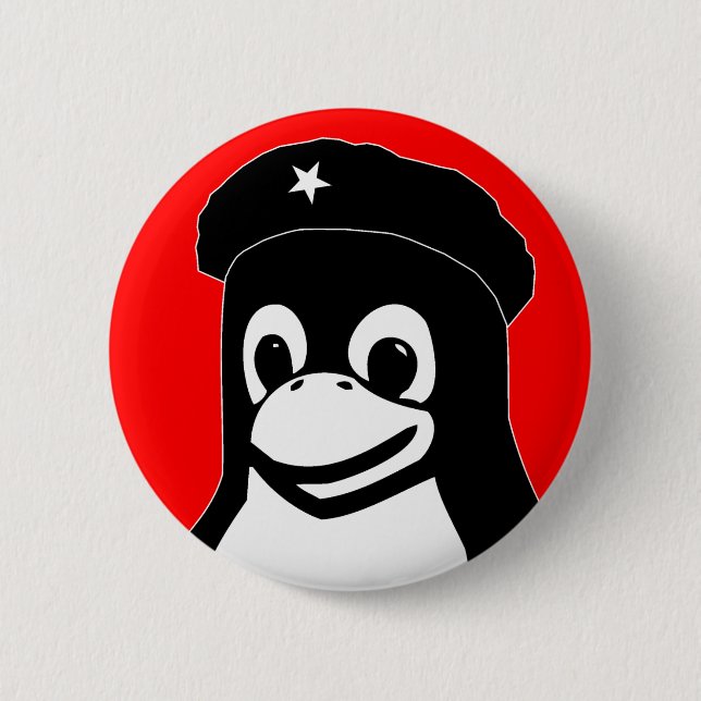 Badge Rond 5 Cm Tux Guevara (Devant)