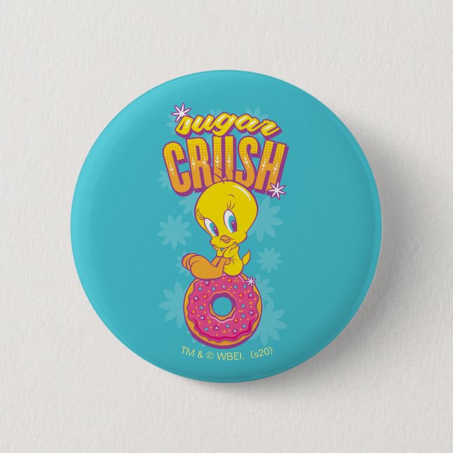 Badge Rond 5 Cm TWEETY™ - Brosse à sucre (Devant)