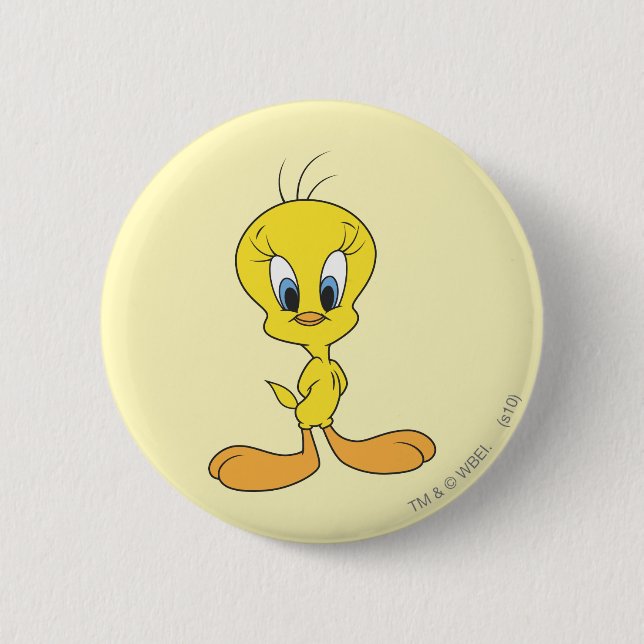 Badge Rond 5 Cm TWEETY™ Fière (Devant)