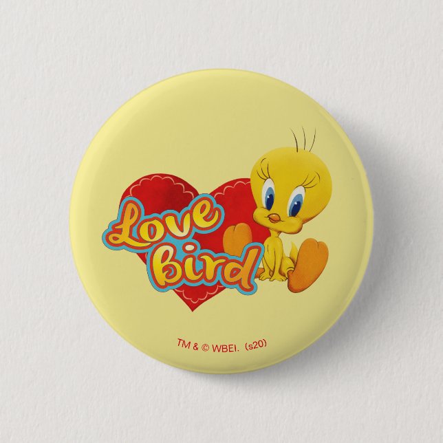 Badge Rond 5 Cm TWEETY™ - Oiseau de l'amour (Devant)