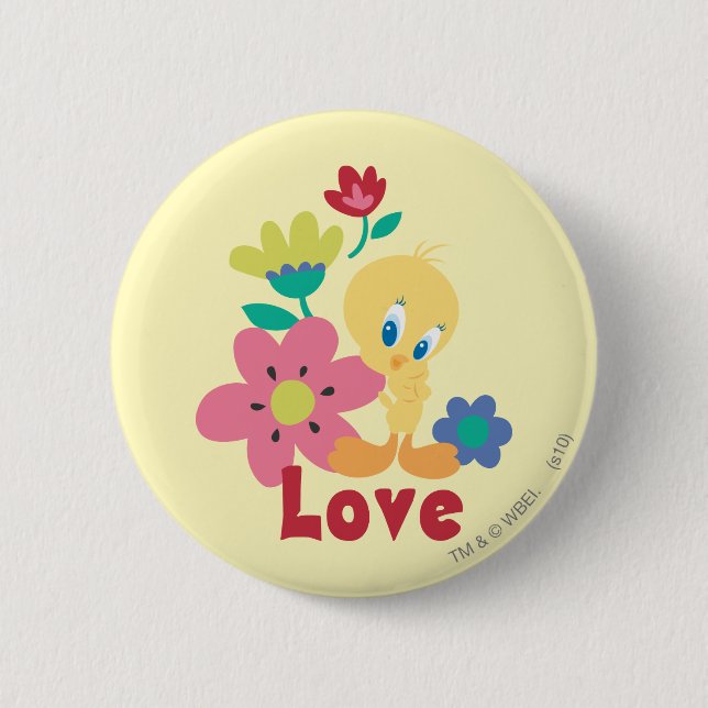 Badge Rond 5 Cm TWEETY™ Red Love (Devant)