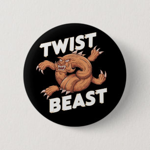 BADGE ROND 5 CM TWIST BEAST