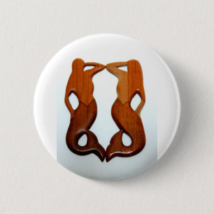 Badge Rond 5 Cm two lookout mermaids