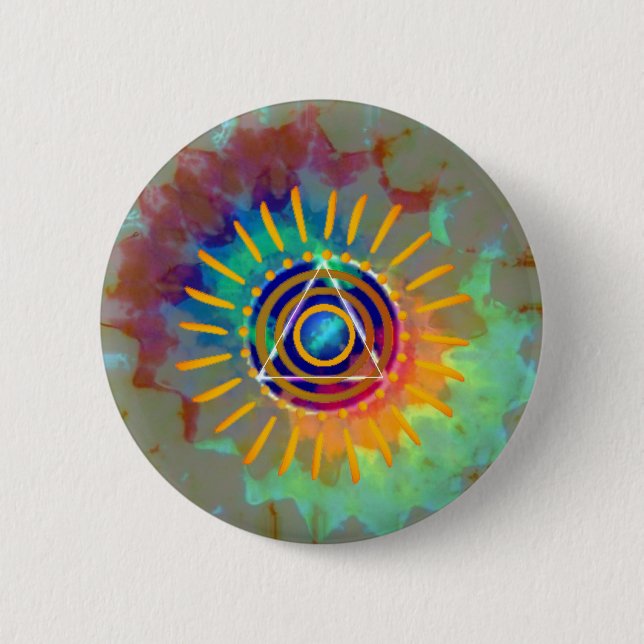 Badge Rond 5 Cm Tyedye spirituel (Devant)