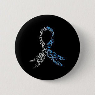 Badge Rond 5 Cm Type 1 Diabète Ruban Sensibilisation des jeunes au