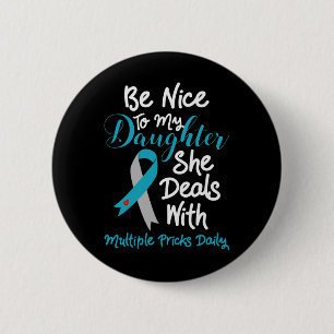 Badge Rond 5 Cm Type 1 Maman T1d Papa Mois de sensibilisation au d
